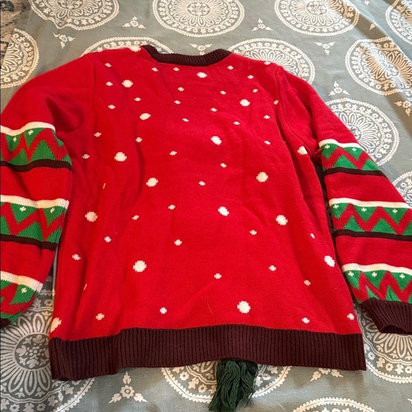 Light up Red Reindeer Christmas Sweater Holiday, Ugly Christmas sweater Size L - Picture 5 of 6